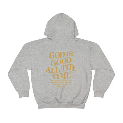 God Is Good All the Time Christian Hooded Sweatshirt Women Casual Print Long Sleeve Hoodie with Pocket Aesthetic Hoodies