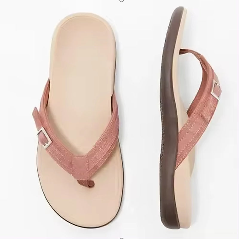 2024 New  Summer Orthopedic Sandals Women Slippers Home Shoes Casual Female Slides Flip Flop